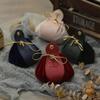 Gift Bag Drawstring Flannelette Texture Buckle Closure Portable Decor Gift Giving Widely Used Faux Leather Party Candy Pouch Wed