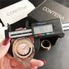 CONTENA Montre à diamant en cristal Montre de mode pour femme
