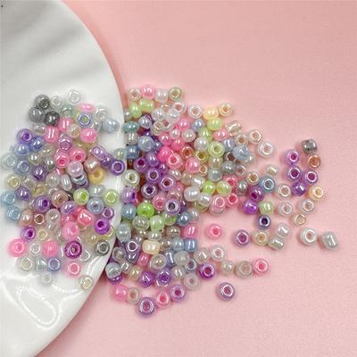 2/3mm 250/500 Adet Renkli Cam Küçük Gevşek Boncuklar Takı Yapımı DIY Kolye Ucu Kolye Bilezik İçin