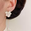 Elegant 3D Flower Stud Earrings for Women - Light Luxury, Stylish, and Unique Design Jewelry