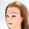 50pcs Disposable Eyebrow Ruler Sticker Eyebrow Shaping Tools for Makeup Measurement