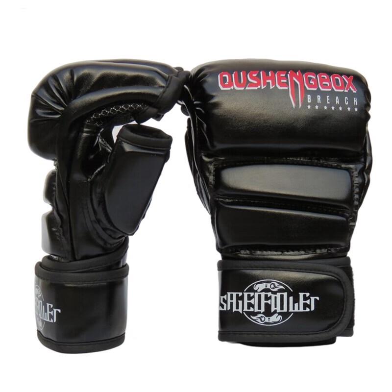 

Mengzhang Men s Half-Finger Boxing Training Gloves One Size