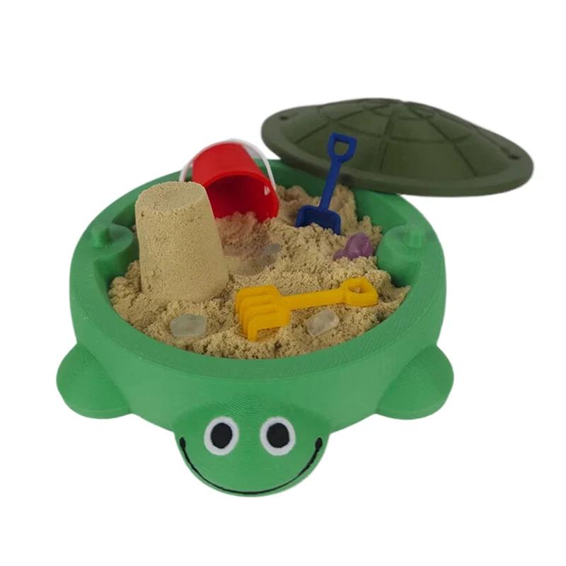 

Мини песочница-черепаха, настольная игрушка с инструментами, настольная песочница-черепаха с крышкой, мини-набор для дзен-сада, декор, настольные аксессуары для дома, улицы