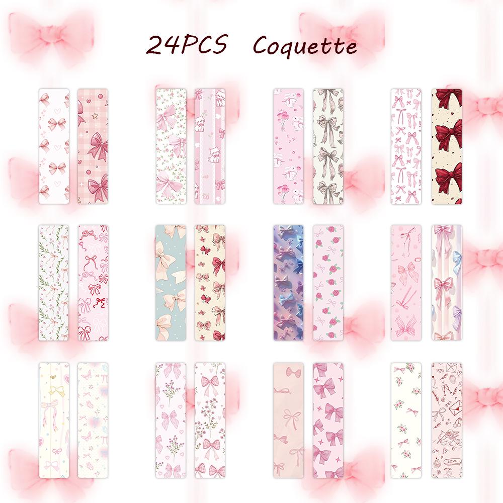 Chinese Ink Painting Bookmarks: 24 Sheet Set of High Aesthetic Student Reading Markers, Perfect As Cultural Creative Paper Gifts