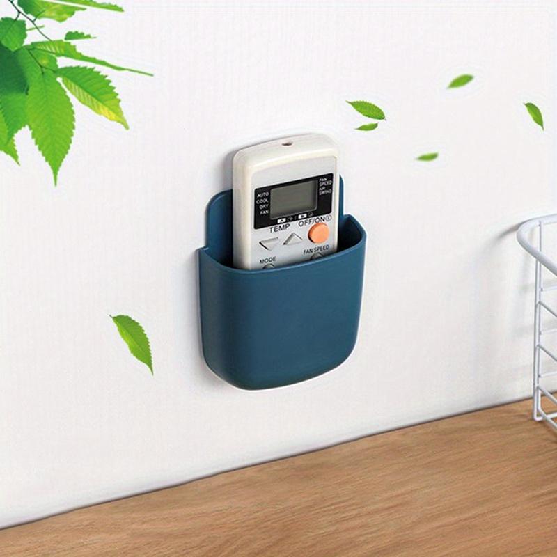 Remote control storage box, air conditioning, wall mounted bedside phone charging storage rack, storage rack without punching