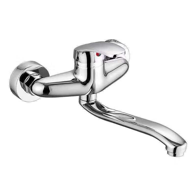 OEING Wall-Mounted Brass Hot & Cold Kitchen Faucet
