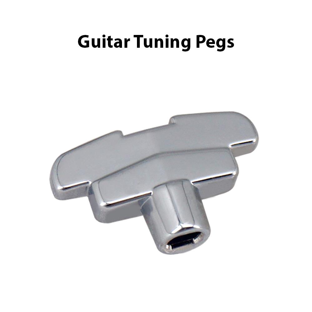 6 buc. Șuruburi de acordare pentru chitară Butoane în formă de T din aliaj de zinc Taste Tunere Capete de mașină Butoane cu kit de șuruburi