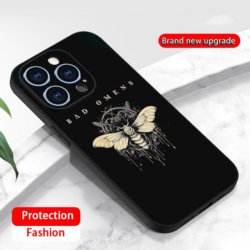 Cool Fashion Badd Omens Band Poster Phone Case For iPhone 17 16 16e 15 14 13 12 Plus Mini Pro Max Soft Black Shockproof Cover