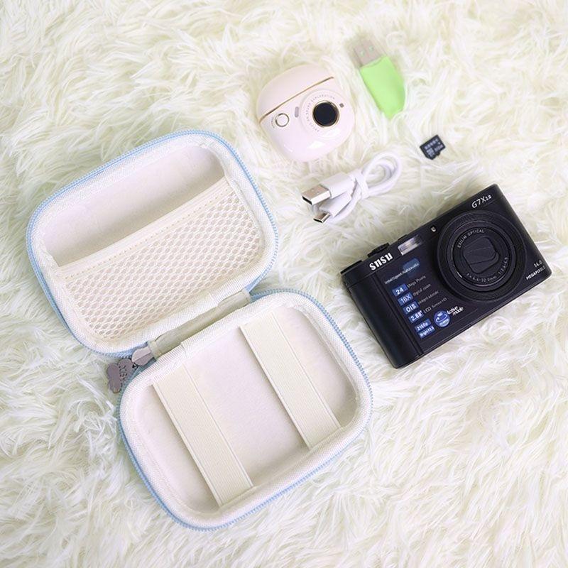 1Pcs Mini Ccd Cameras Protective Case With Travel Cover Mesh Pocket For Accessories And Sd Cards Digital Camera Bag