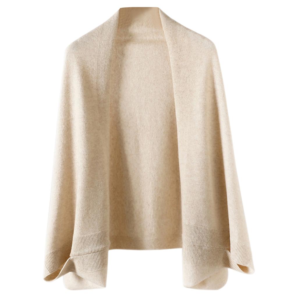 Ladies' Fashionable Cashmere Shawl Paired With Warm, Fashionable And Stylish High-end Knitted Cape -use Scarf