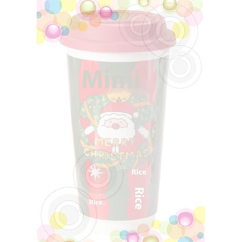 580ml Christmas Ceramic Mug Coffee Cup With Silicone Lid & Gift Box Latte Mug Here Comes Santa Claus Gifts Water Milk Juice Cup