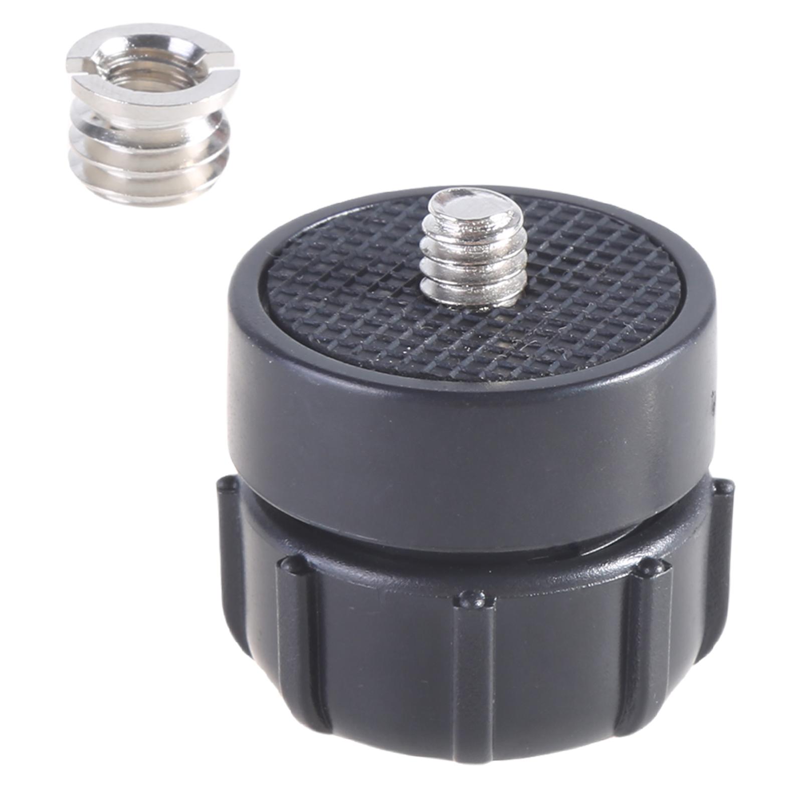 

17 мм шаровая головка на 1/4 и 3/8 дюйма винтовое соединение адаптер конвертер для экшн-камер штативы крепления фотооборудование чёрный