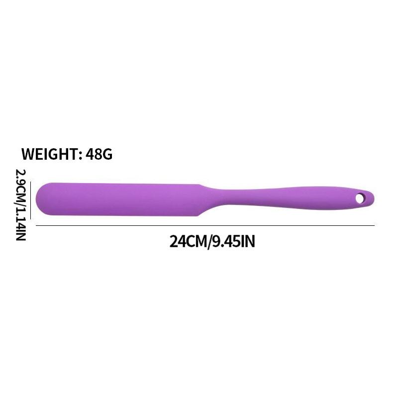 1 piece - Heat resistant silicone spatula, long handle cake cream mixer, baking dough scraper, candy tool, kitchen accessories