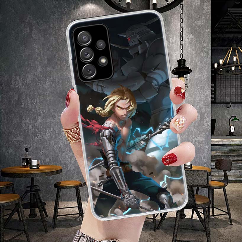 Fullmetal Alchemist Anime Phone Case For Samsung Galaxy A12 A22 A32 A52 A72 A02S A51 A50S A71 A70 A31 A20S Note 20 Ultra S10 A10