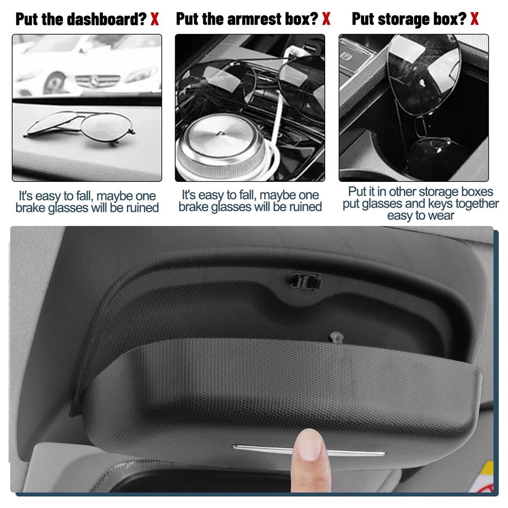 Car Sunglasses Case Holder Storage Box For 19-24 Toyota Corolla Levin W/ Sunroof