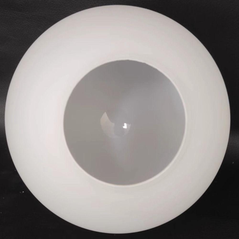 Matte White Globe Lamp Shade Milky Glass Light Cover Opening Design Glass Lamp Shade Home Decor