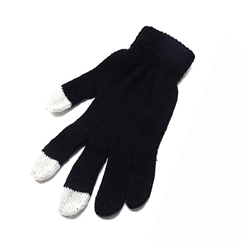 Warm Knitted Gloves Winter Thick Warm Outdoor Gloves For Men Women Mobile Phone Touch Screen
