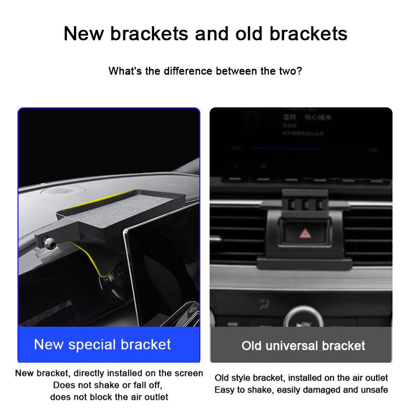 For BYD Yuan PLUS Atto 3 Song Qin Seal 06 Seagull Car Screen Mobile Phone Holder GPS Navigation Bracket Special Base Storage Box
