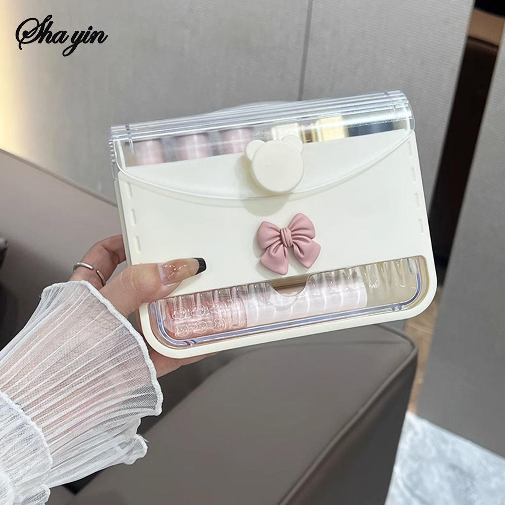 Lipstick Holder Storage Box, Multi Grid Display Shelf, Household Cosmetics Storage Box, Organizing Box