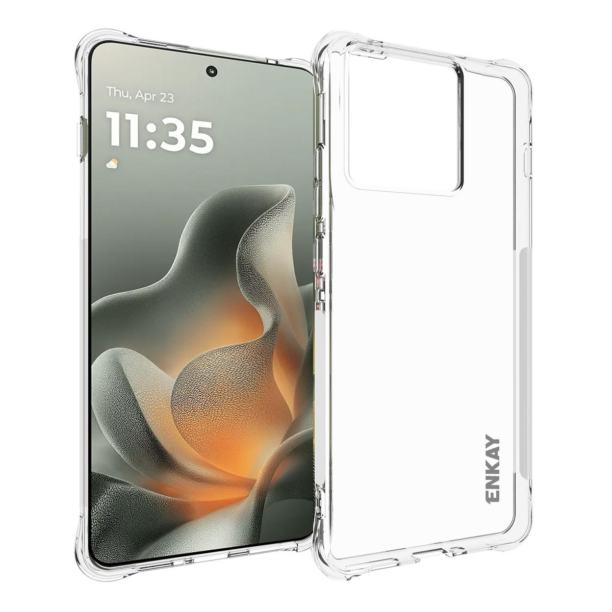 

For Motorola Edge 70 5G Clear Phone Case ENKAY HAT PRINCE Shockproof Anti-slip TPU Cover