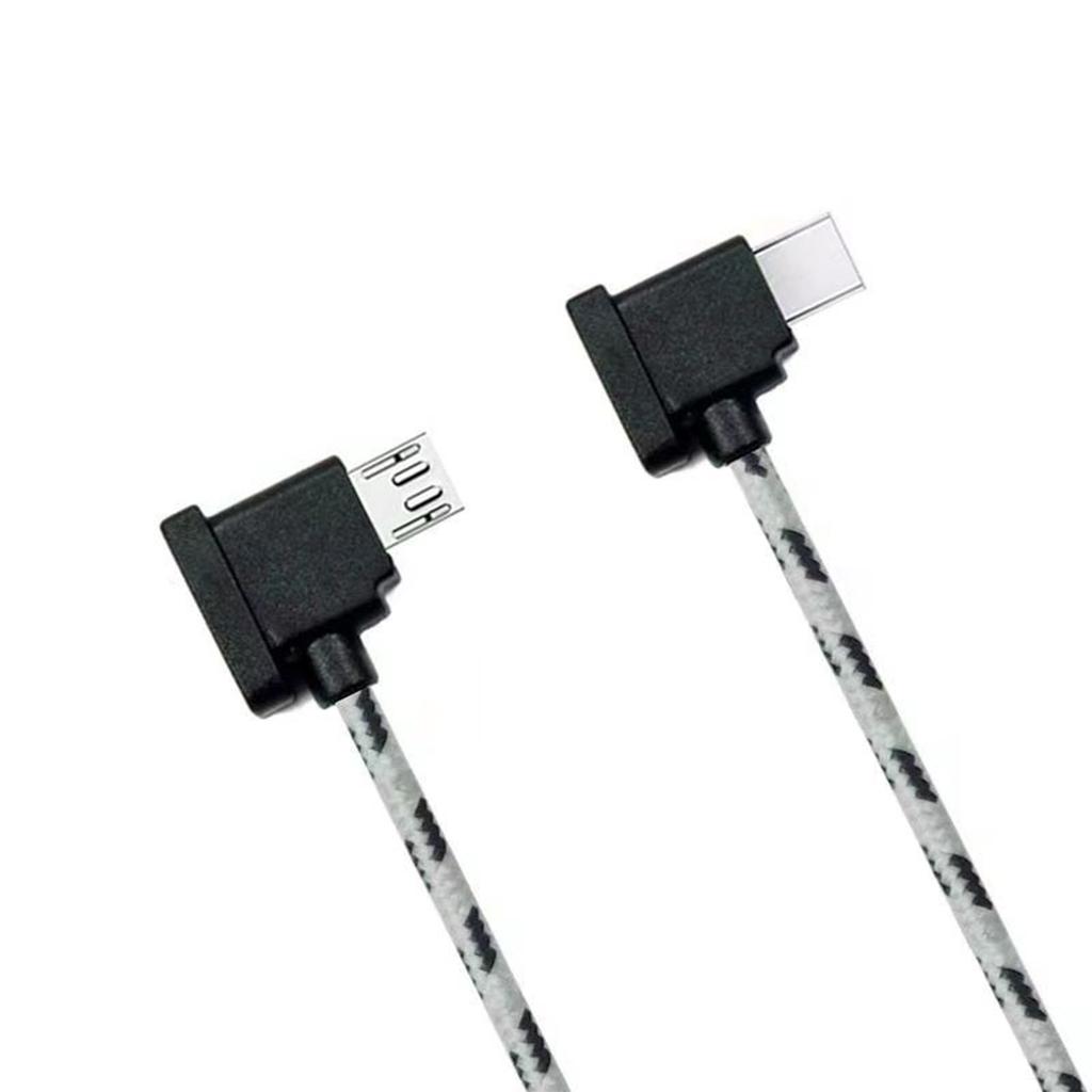 Right Angled USB C to USB 5Pin Adapter Cable 90 Degree L Shape for Mini 2/Air 2 UAV Controllers and Smartphones