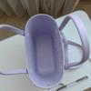 Crossbody bag EVA solid color hole bag storage bag vegetable basket beach bag fashionable hollowed-out travel handbag