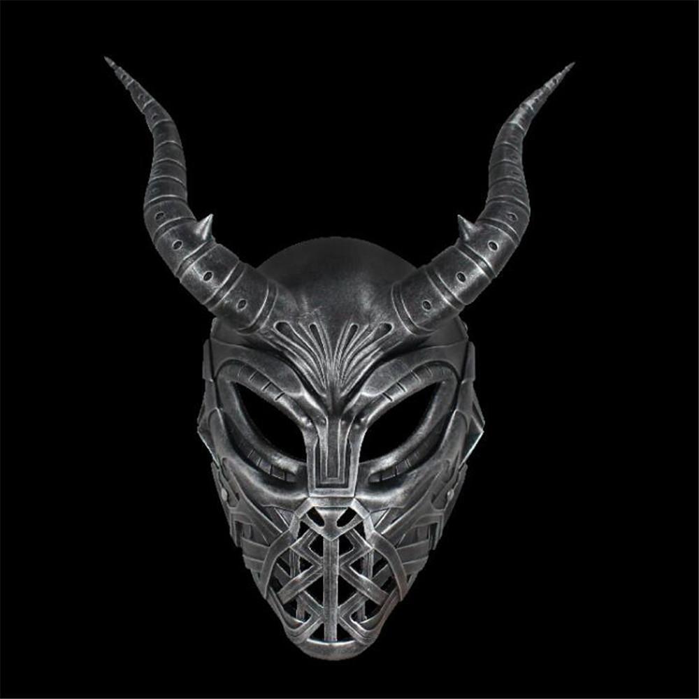 Маска Черной Пантеры Аннигилана из смолы для Хэллоуина и Рождества серебряный