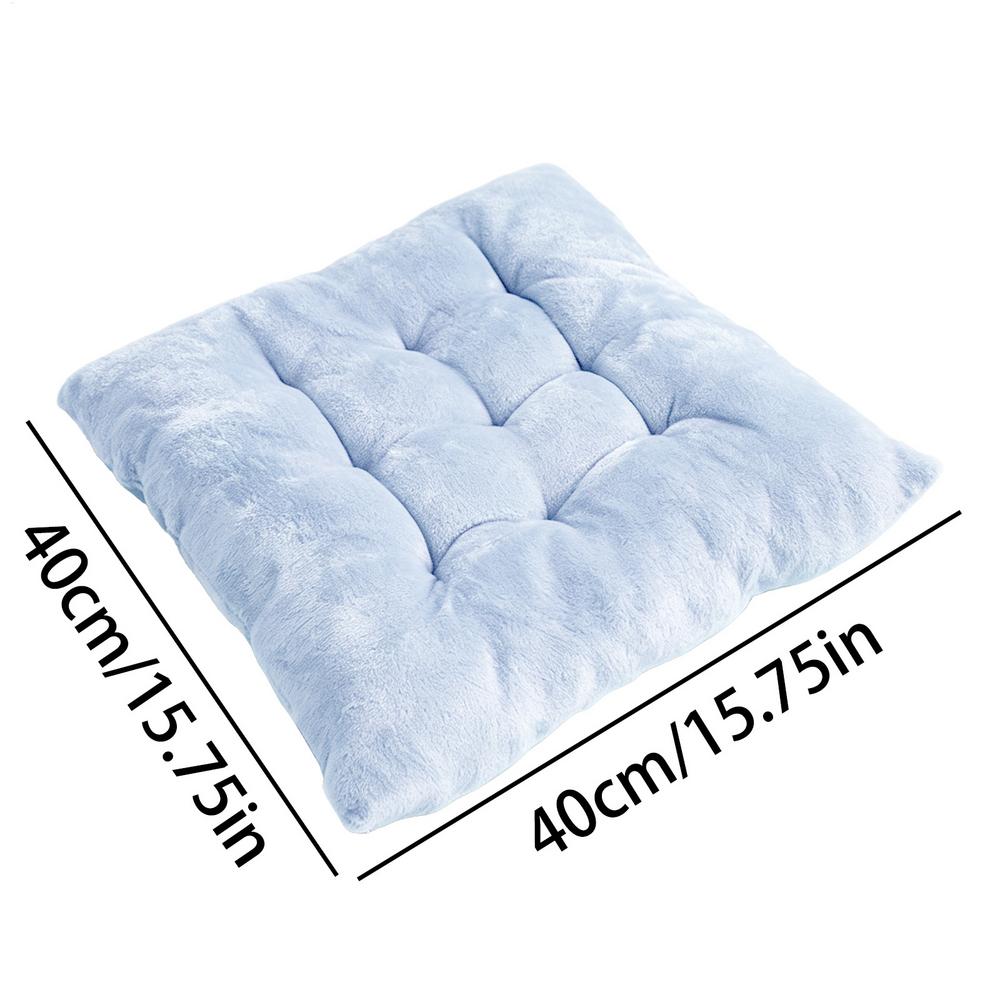 40x40cm Megvastagított Plüss Székpárna Megkötőkkel Puha Négyzet alakú Pad Hoz Székre, Padra Otthonra, Kávézóba, Iskolába, Könyvtárba, Autóba, Kültéri Tevékenységekhez