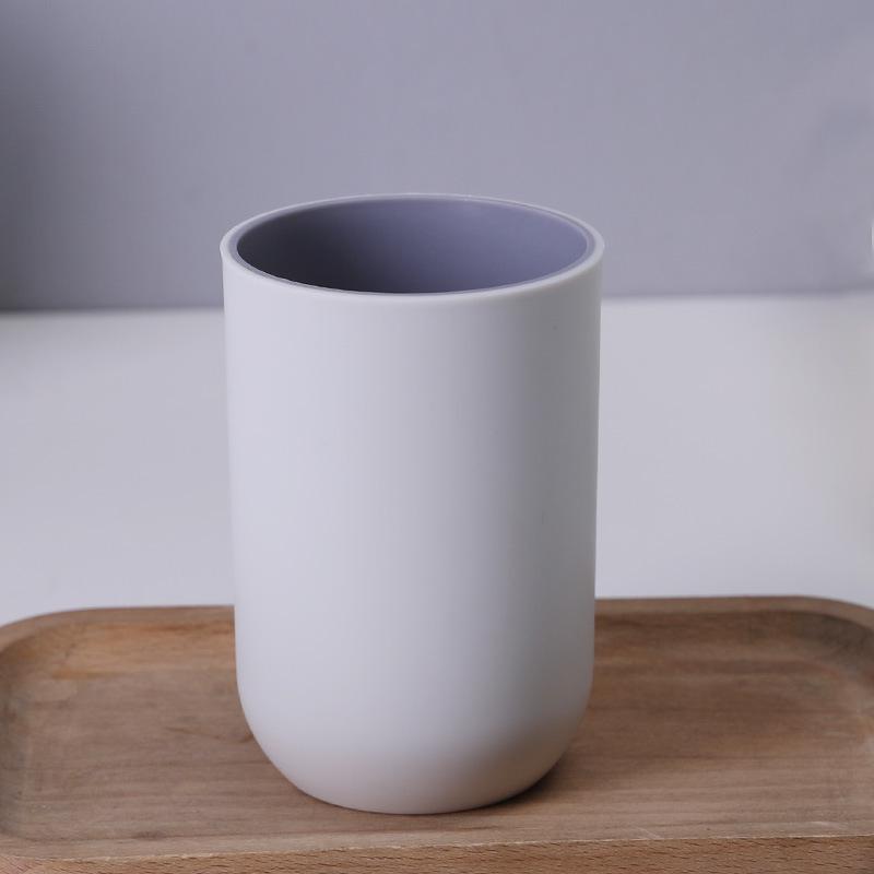 Couples' Solid Color Anti-Mold Toothbrush & Mouthwash Cup
