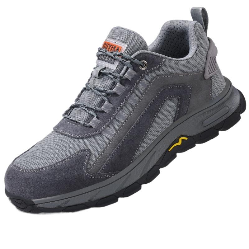Labor Insurance Shoes Men's Steel Bag Head Non-slip and Wear-resistant Shoes, Anti-smashing and Anti-piercing Comfortable Work Shoes