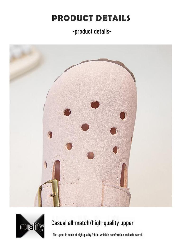 Children's 2025 Spring/Summer Crocs: Soft-Soled Sandals for Boys and Girls, Baby and Toddler Walking Shoes.