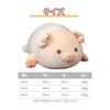 Pig Stuffed Animal Cushion Cute Hugging Pillow Animal Chewy Fluffy Co-Sleeping Soothing (Pig with Open Eyes (50cm))