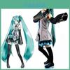 Exquisites Hatsune Miku Vocaloid Cosplay Kostüm Perücke Oberteile Kleid Krawatte Komplettes Outfit