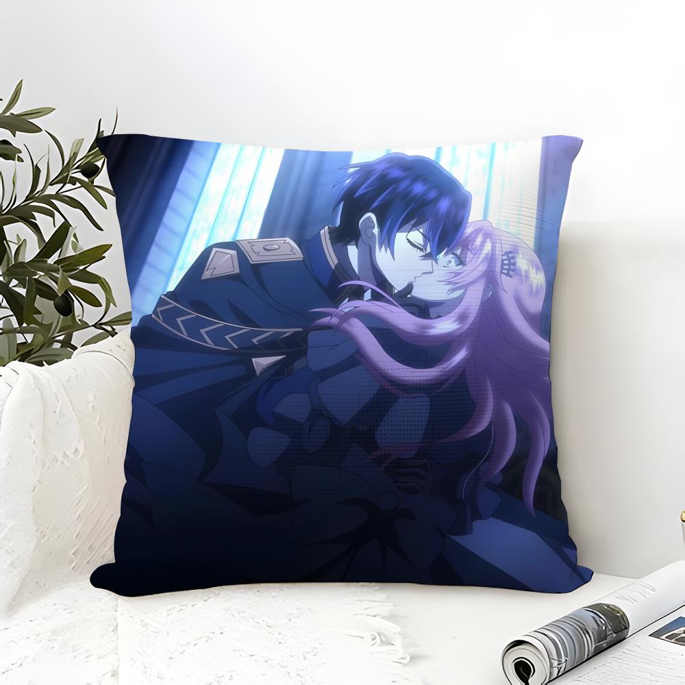 Pillow Case Cotton Linen Fabric Square Zipper Pillowcase Home Decorative Living Room Comic Light Novel 7-7Th Time Loop 1