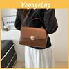 Fashionable Pu Leather Shoulder Bag For Women Classic Square Crossbody Handbag