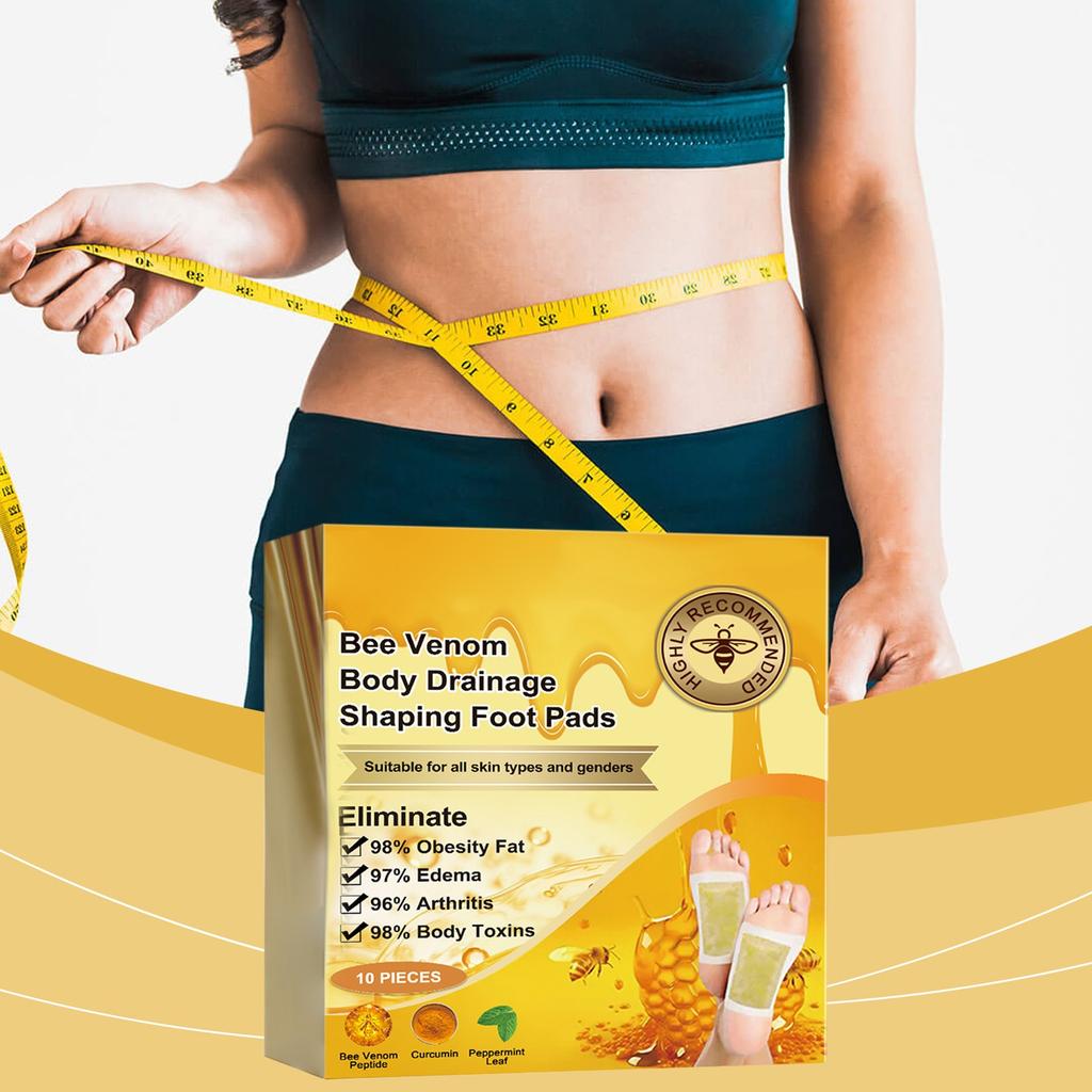 Bee Lymphatic Drainage Slimming Foot Pad 10 Body Shaping Patches Foot Patches Slimming Patches To Reduce Relaxation