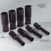 10Pcs 1/2 Inch Drive Deep Impact Socket Set Metric 8-24mm Deep Socket Set  Automotive Maintenance