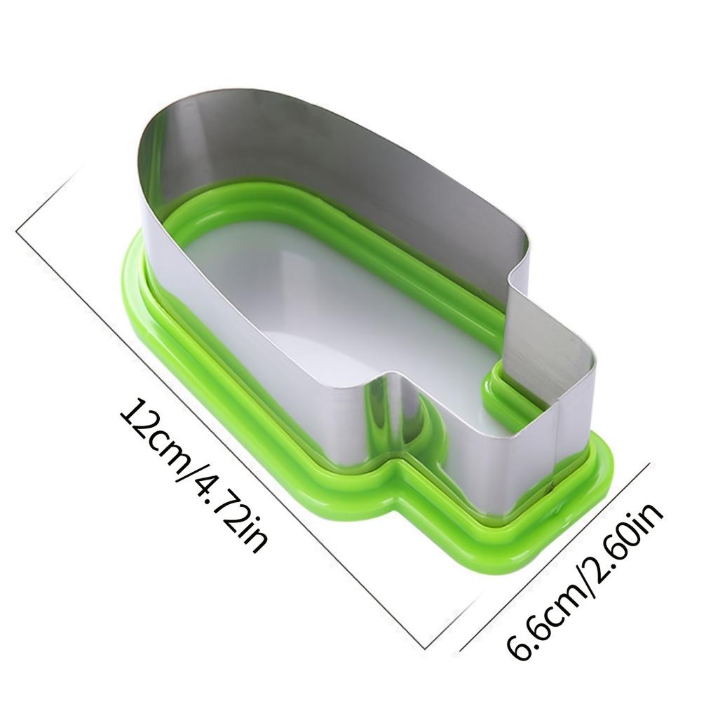 [Fun Watermelon Slicer] Fun & Easy 1pc Stainless Steel Watermelon Slicer & Popsicle Mold | Manual Operation, Green Handle, No Power Needed,