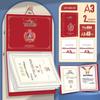 8582 Certificate Display Book: A4/A3 Wall-Mountable Storage for Children's Primary School Awards