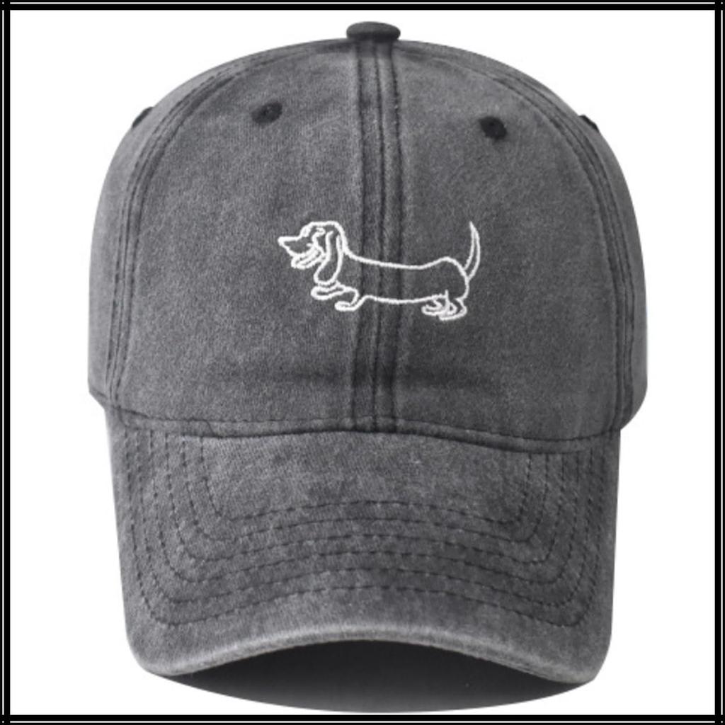 Sun CZA412 [White Fang] Hut, Kappe, Bestickt, Tier, Schutz, Sport, Stilvoll, Niedlich, Damen, Herren, (blau)