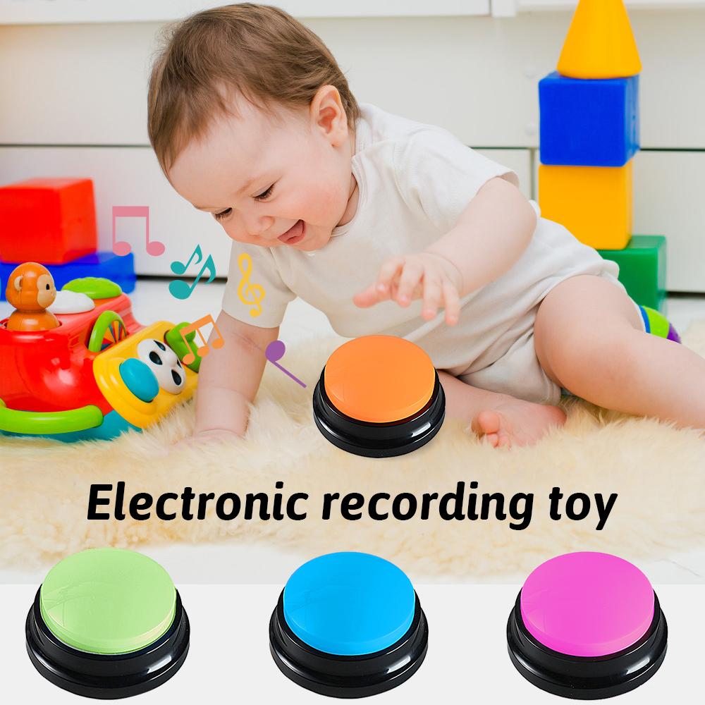 Voice Recording Clicker, Dog Buttons for Communication Pet Training Buzzer 30 Second Record and Playback Voice Recording Button for Cat, Puppy, Pet T
