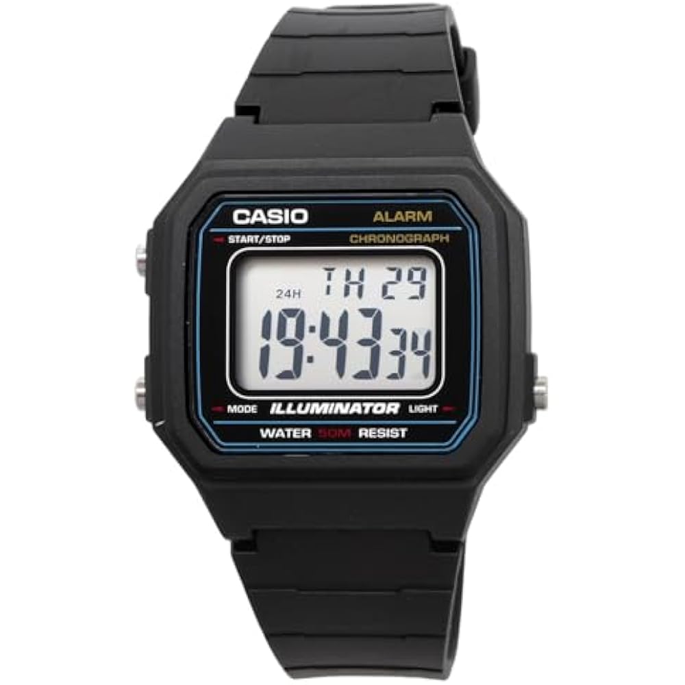[CASIO Standard Digital Men's Watch W-217H-1AV Black Overseas Model [Parallel Import].