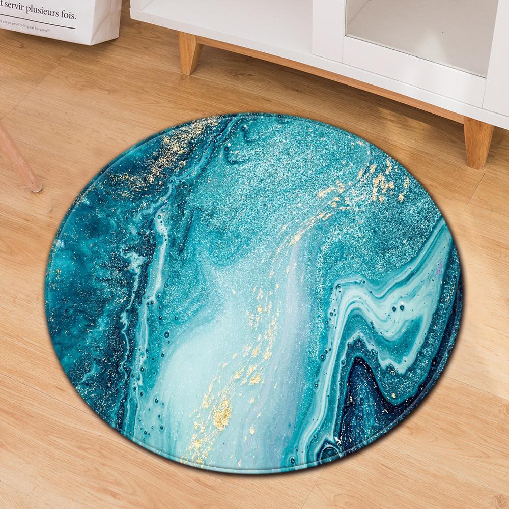 Grünes Blatt Pflanze Wohnzimmer Bereichsteppich Kaktus Druck Rund Schlafzimmer Teppich Stuhlmatte Kinder Spielteppich Memory Schaum Badematte Fußmatte