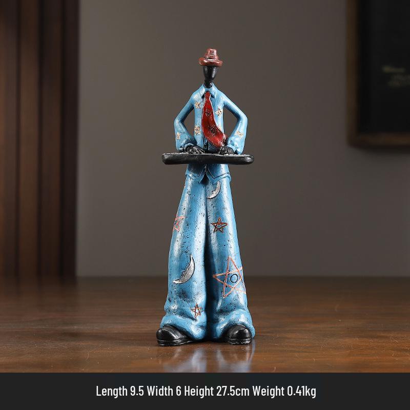 

Xianci Retro Band Figure Ornament for Home and Living Room Decor, Perfect for Wine Cabinet, Bookcase, or Electronic Organ Display.
