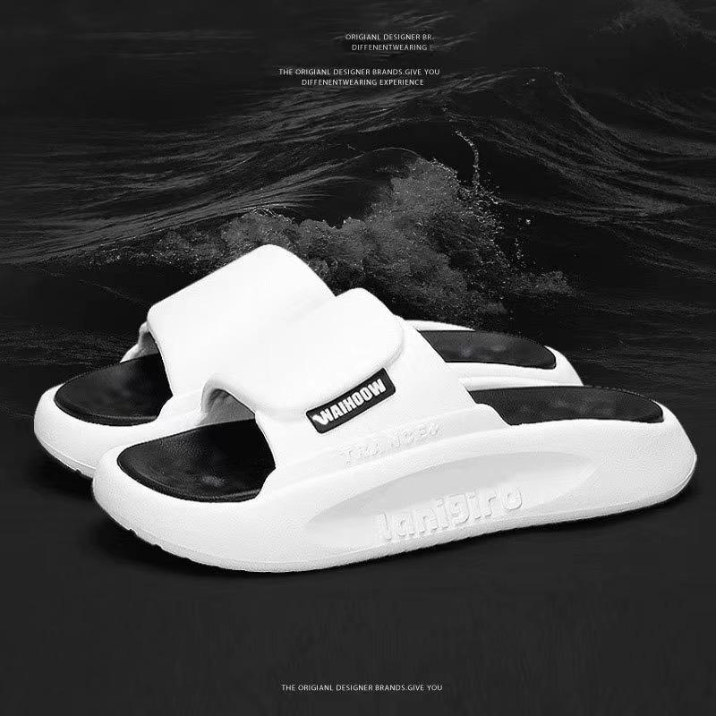 Thick Soled Sandals for Men, Anti Slip Home Slippers for Couples, Beach Outdoor Slippers for Men