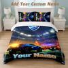 Bettwäsche-Set 1 Bettbezug 2 Kissenbezüge Rocket League Aufdruck Weiche Bettwäsche Schlafzimmer Dekor