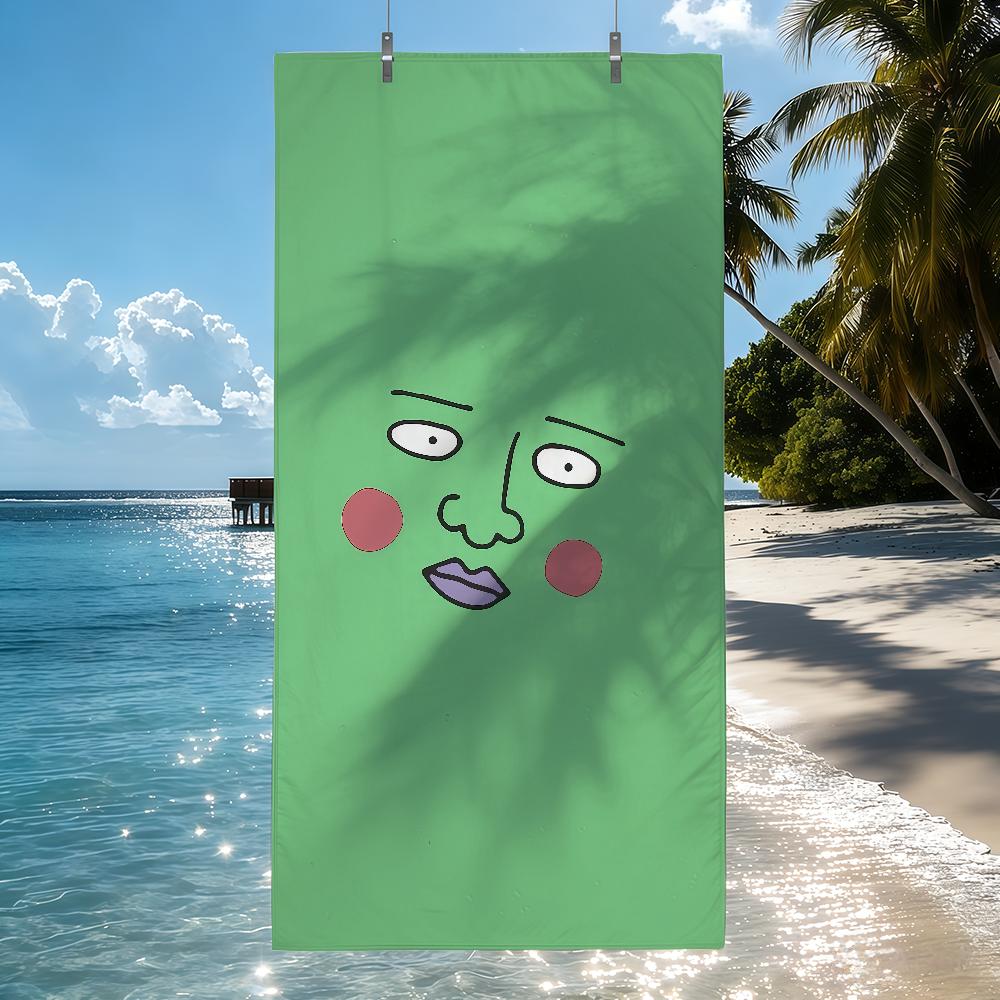Anime M-Mob P-PsychoS 100 Towel Soft Pool Gift For Travel Gym Shower Camping Quick Dry Sports Beach Towels