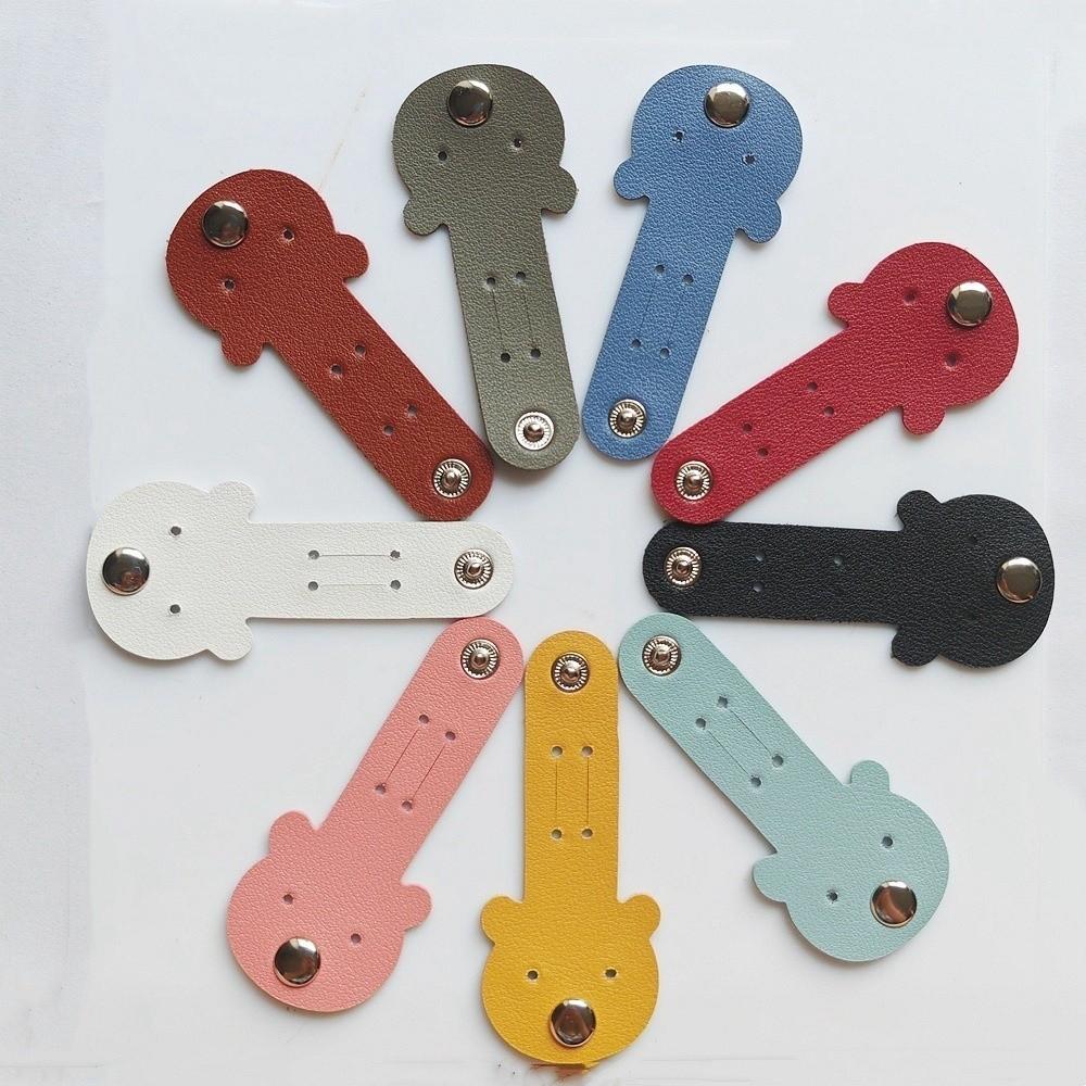 Reusable Cable Ties Leather Cable Organizer Portable Cord Wrap Data Cable Storage