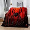 Halloween Spider Web Blanket - Creepy Cozy Throw for Sofa/Bed, Soft Flannel Gift for Horror Fans & Spooky Decor