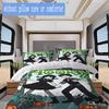 Hooky Tomo Pattern Bedding,Quilt Set Quilt Cover Pillowcase Home Birthday Gift (1*duvet cover+2*pillowcase,without core)ASJT261020062